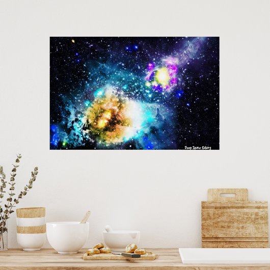 Deep Space Galaxy Poster (Küche)