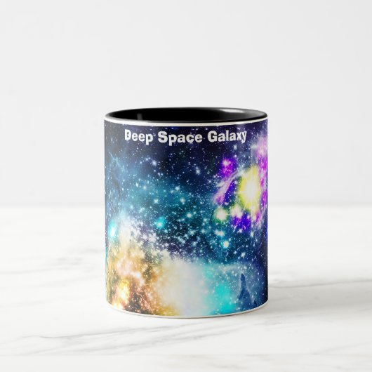 Deep Space Galaxy Zweifarbige Tasse (Mittel)