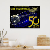 DEEP SPACE NETWORK 50 Jahre Jubiläum Poster (Küche)