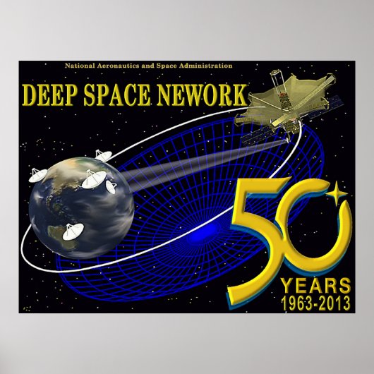 DEEP SPACE NETWORK 50 Jahre Jubiläum Poster (Vorne)