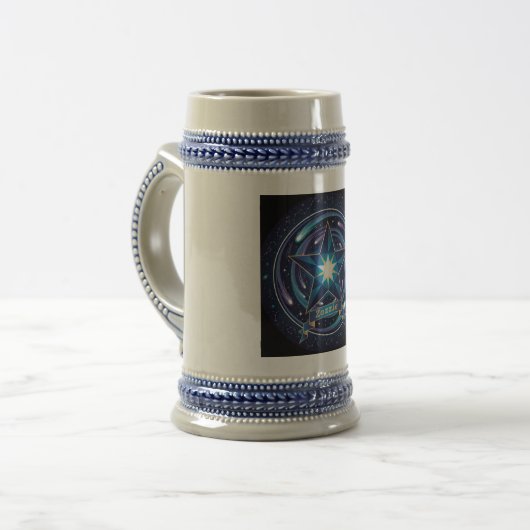 Deep Space Star Stein Tasse - Blue/Gray Celestial (Vorderseite Links)
