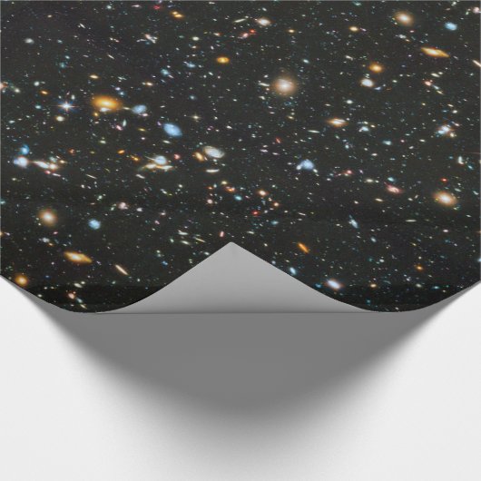 Deep Space Stars und Galaxien Geschenkpapier (Ecke)