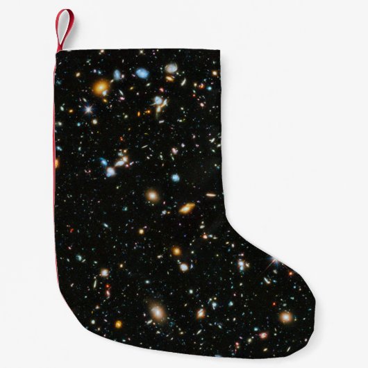Deep Space Stars und Galaxien Kleiner Weihnachtsstrumpf (Vorderseite)