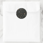 Deep Space Stars und Galaxien Runder Aufkleber (Tasche)