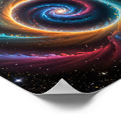 Deep Space Vortex und Swirling Galaxy Poster (Ecke)