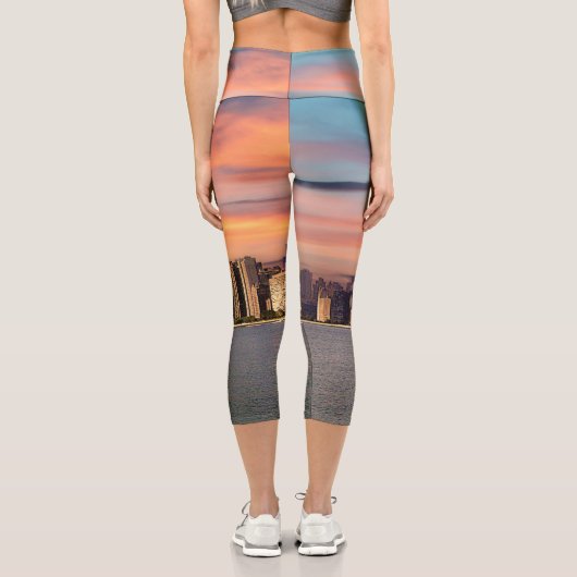 Deep Sunset Chicago Capri Leggings (Rückseite)