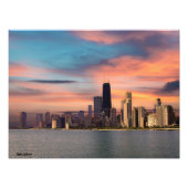 Deep Sunset Chicago Fotodruck (Vorne)