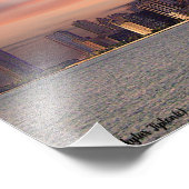 Deep Sunset Chicago Fotodruck (Ecke)