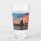 Deep Sunset Chicago Glas (Rückseite)