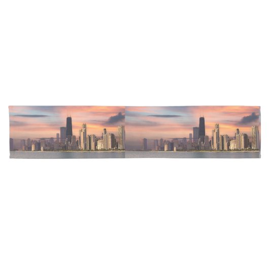 Deep Sunset Chicago Kurzer Tischläufer (Horizontal)