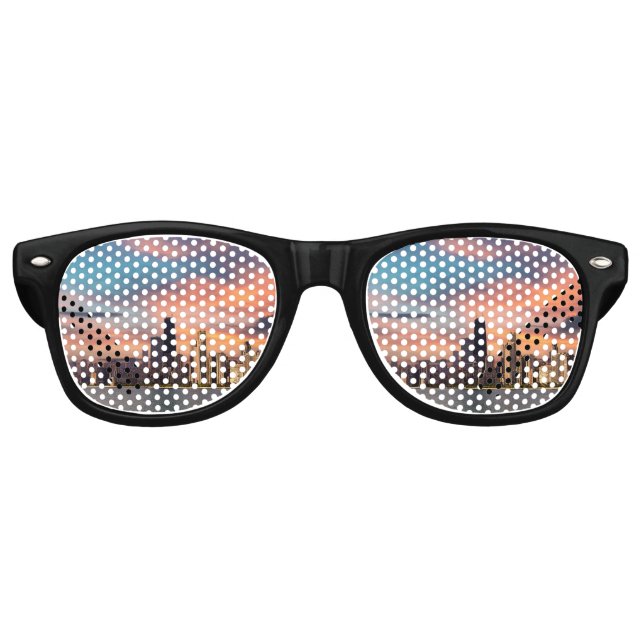 Deep Sunset Chicago Partybrille (Vorderseite)