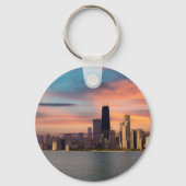 Deep Sunset Chicago Schlüsselanhänger (Rückseite)