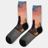 Deep Sunset Chicago Socken (Linkes Detail)