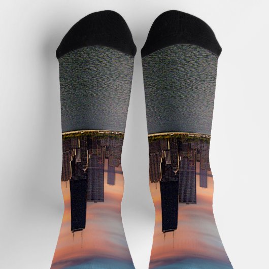 Deep Sunset Chicago Socken (Oben)