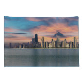 Deep Sunset Over Chicago Kissenbezug (Rückseite-Rechts)