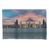 Deep Sunset Over Chicago Kissenbezug (Vorderseite-Links)