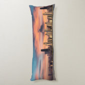 Deep Sunset über Chicago Seitenschläferkissen (Rückseite (Vertikal))