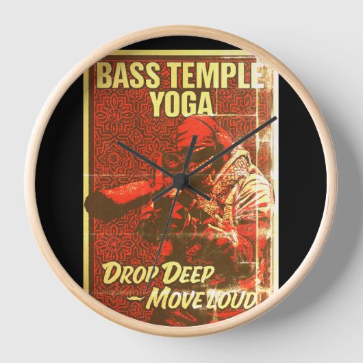 Deep Tactical Clock - Bass Temple Yoga Uhr (Vorderseite)