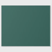 Deep Teal Green Spring Summer Trending Solid Color Geschenkpapier (Flach)