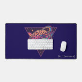 Deep Thinker - Custom Name Robot Brain Desk Mat Schreibtischunterlage (Tastatur & Maus)