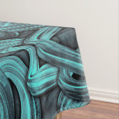 deep thought - black and teal : tischdecke (Beispiel)