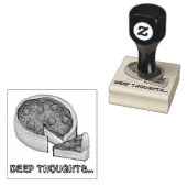 Deep Thoughts Chicago Style Pepperoni Pizza Briefm Gummistempel (Stempel)