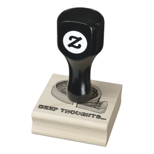 Deep Thoughts Chicago Style Pepperoni Pizza Briefm Gummistempel (Stempel)