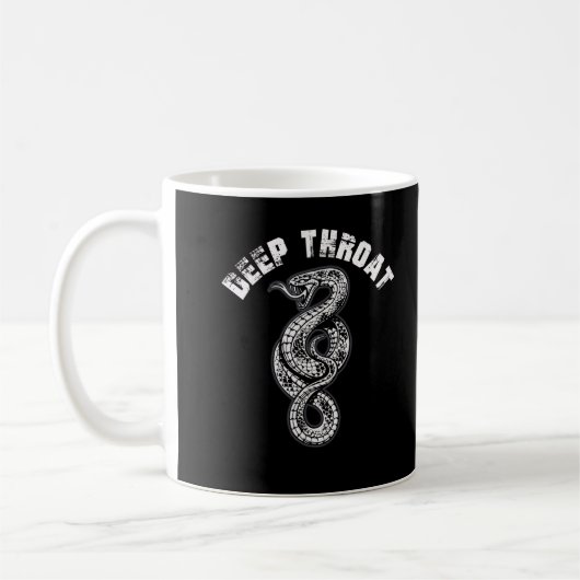 Deep Throat Snake Adult Humor Kaffeetasse (Links)