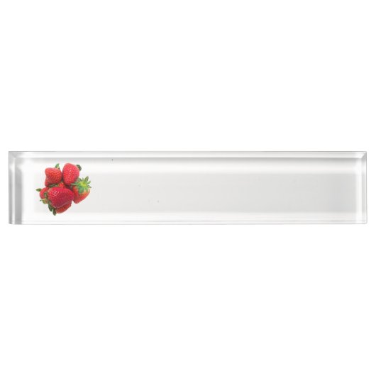 Deep Traum Erdbeeren Image Namensplakette (Vorderseite)