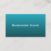 Deep Turquoise Business Card Visitenkarte (Vorderseite)