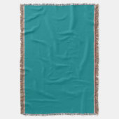 Deep Turquoise Throw Blanket Decke (Vorderseite Vertikal)