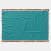 Deep Turquoise Throw Blanket Decke (Vorderseite)