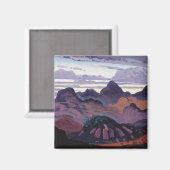 Deep Twilight, Pyrenäen, c.1912-13 (Öl auf Tafel) Magnet (Vorderseite/Rückseite)