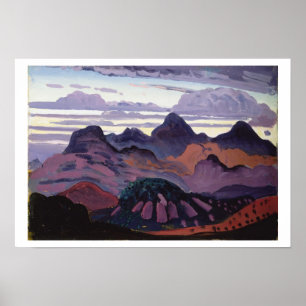 Deep Twilight, Pyrenäen, c.1912-13 (Öl auf Tafel) Poster