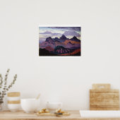 Deep Twilight, Pyrenäen, c.1912-13 (Öl auf Tafel) Poster (Küche)