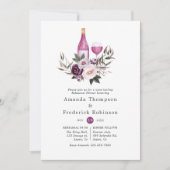 Deep Velvet Blumenstrauß Probe Dinner Einladung (Vorderseite)