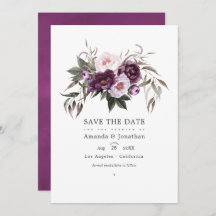 Deep Velvet Floral Wedding Foto