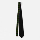 Deep Vintage Striped Green Pattern Neck Tie Krawatte (Rückseite)
