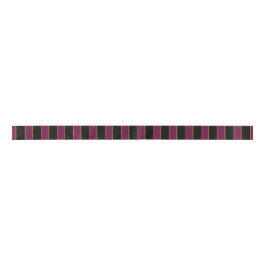 Deep Vintage Striped Pink Pattern Satin Ribbon Satinband