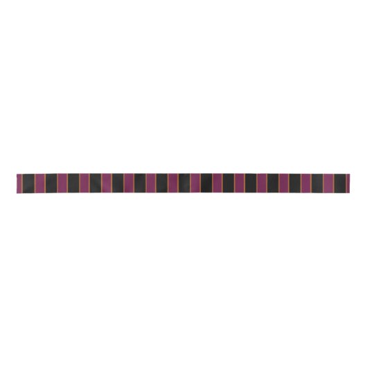 Deep Vintage Striped Pink Pattern Satin Ribbon Satinband (Vorderseite)