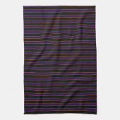 Deep Vintage Striped Purple Pattern Kitchen Towel Geschirrtuch (Vertikal)