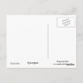 Deep Violet Hydrangeas Postkarte (Rückseite)