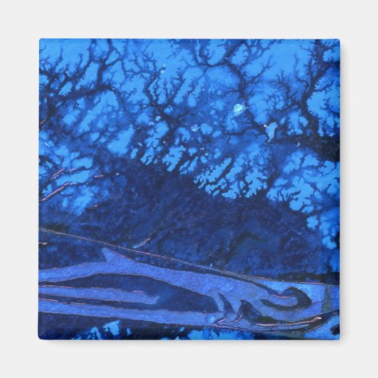 "Deep Water #3" Abstrakt Art Magnet (Vorne)