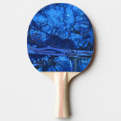 "Deep Water #3" Abstrakt Ping Pong Paddle Tischtennis Schläger (Rückseite)