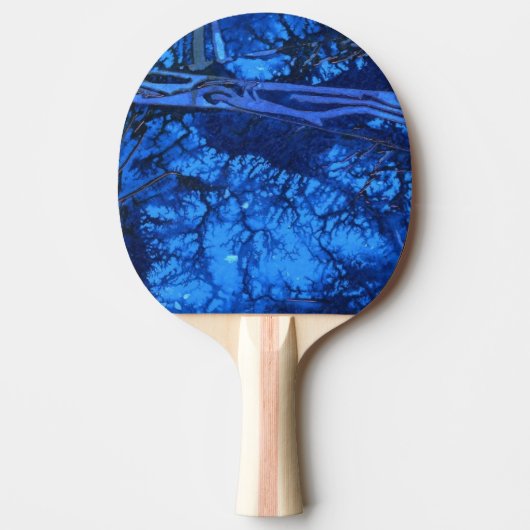 "Deep Water #3" Abstrakt Ping Pong Paddle Tischtennis Schläger (Vorderseite)