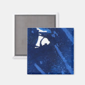 "Deep Water #4" Abstrakt Art Magnet (Vorderseite/Rückseite)