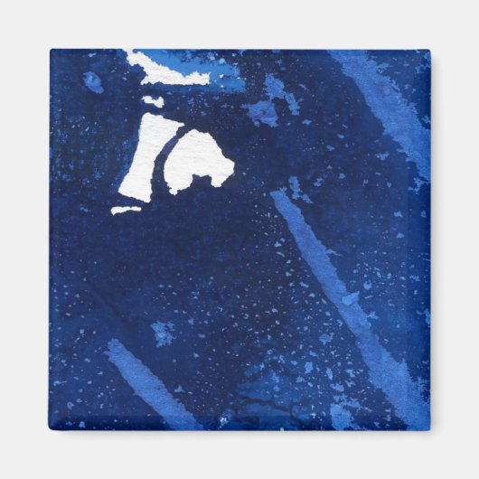 "Deep Water #4" Abstrakt Art Magnet (Vorne)