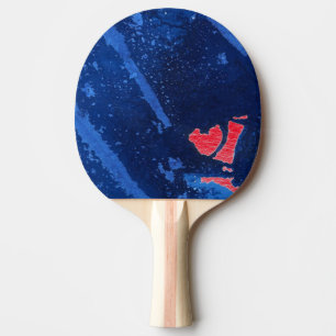 "Deep Water #4" Abstrakt Ping Pong Paddle Tischtennis Schläger