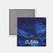 "Deep Water" Abstrakte Geschirrspülmaschine Status Magnet (Vorderseite/Rückseite)