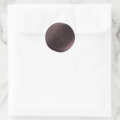 Deep Wine Double Monogram Wax Siegel Stickers (Tasche)